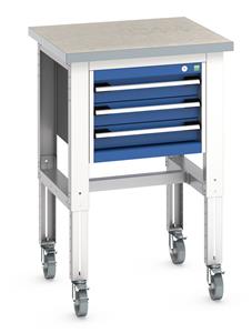 Bott 3 Drawer Adjustable Lino Workstand 750x750x840-1140mm H 41003529.**